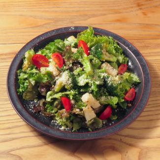 Turnip and broccoli aglio e olio salad