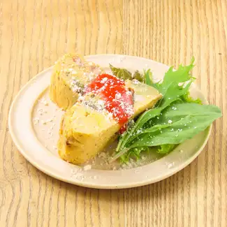 陈年意大利熏肉和红薯煎蛋饼