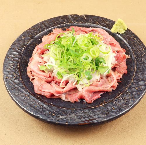 ローストビーフのカルパッチョ 鬼おろしポン酢