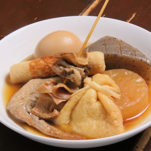 Radish/Egg/Tofu/Konnyaku/Mochi Kinchaku/Beef tendon/Meat dumplings