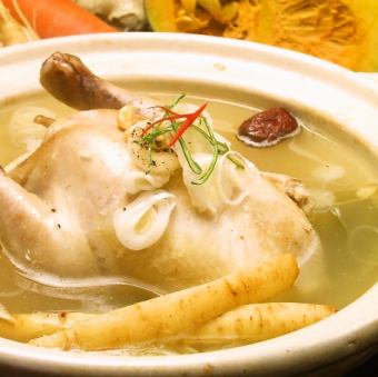 Korean ginseng chicken soup (1 chicken)