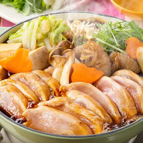 【雅コース】鮮魚二種盛りに出汁自慢の鶏すき鍋付き!2.5時間飲み放題8品3500円