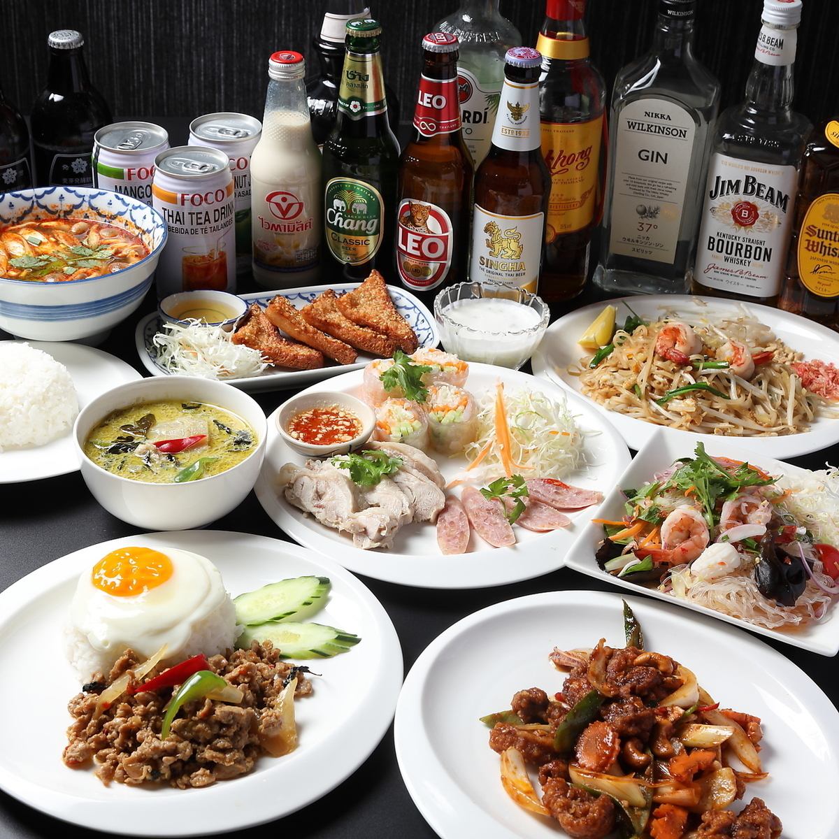 2980円のお料理コースに＋1500円で飲み放題をお付けできます◎