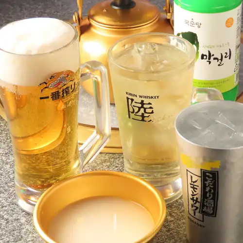 Of course, all-you-can-drink options are also available.