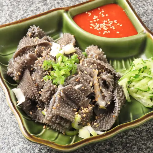 Beef tripe sashimi