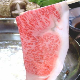 特選和牛しゃぶしゃぶコース全10品⇒8000円