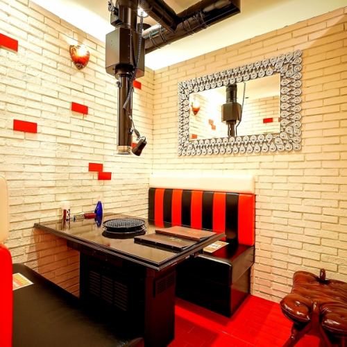 プライベートな個室を完備