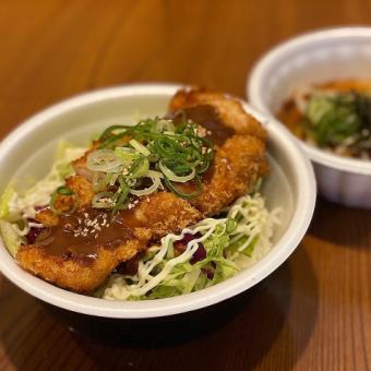 ソースカツ丼定食(うどん付)