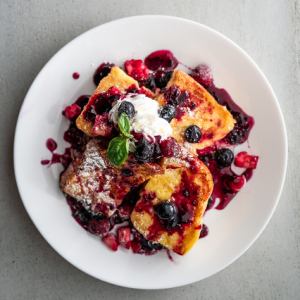 Mixed berry french toast