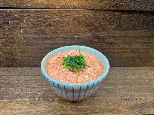 Mentaiko and grated yam rice