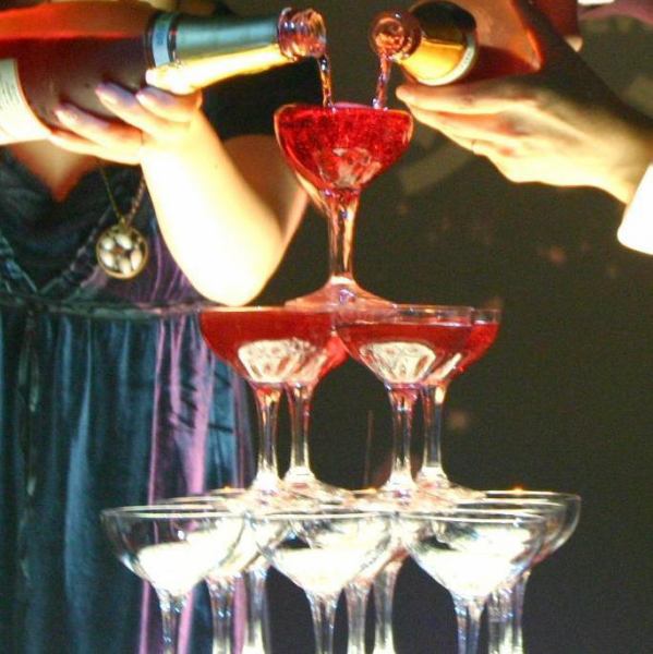 The longed-for champagne tower ♪ We will accept requests at the wedding party ☆