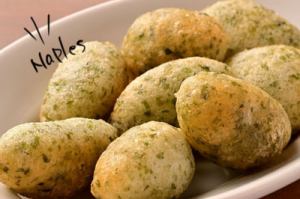 那不勒斯特產，綠紫菜zeppolini