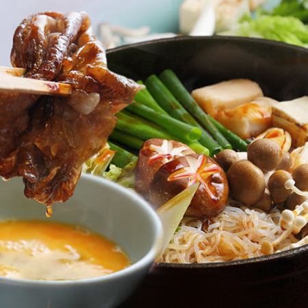 3時間飲み放題付！和牛すき焼き鍋や天ぷら盛り合わせなど『極みコース』全9品 8,000円