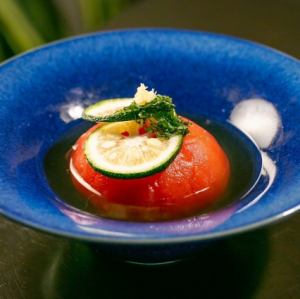 トマトの生姜出汁漬け