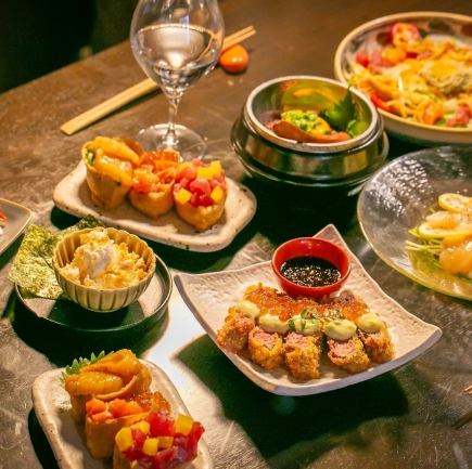 女子会や忘年会にも!飲み放題2H付〈inariの人気メニュー贅沢コース〉6,000円*8名様以上要相談