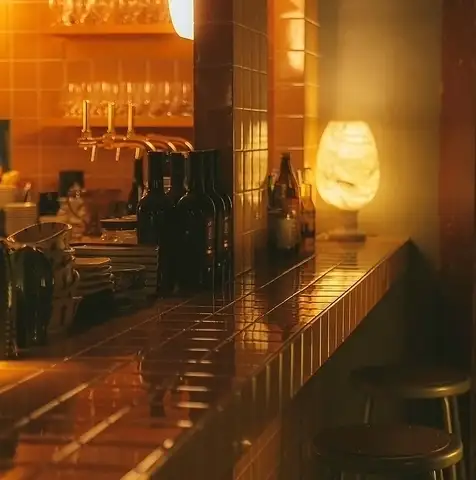 Enjoy your meal in our restaurant, where every detail of the interior has been carefully considered.