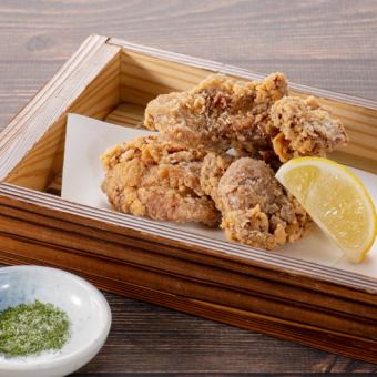 Fried chicken at a soba restaurant