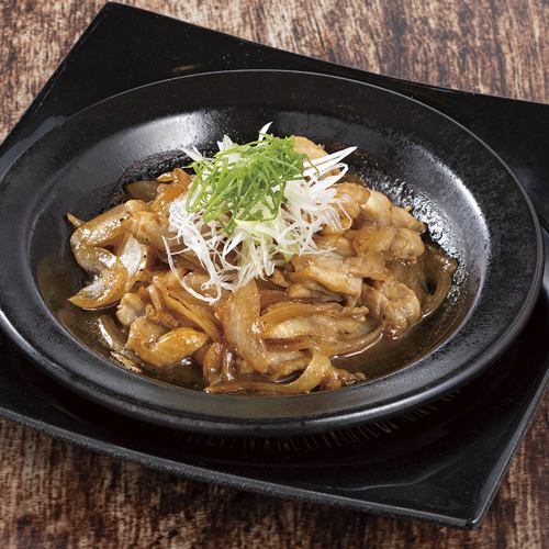 鶏せせりの柚子胡椒陶板焼き