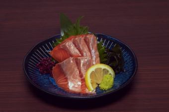 Fatty salmon sashimi