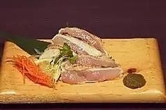 Morning fresh chicken thigh sashimi