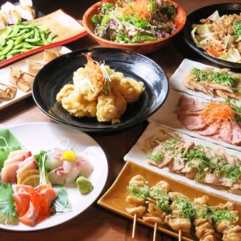 【7.8月】ワンランク上★2H飲み放題+お料理10品【楓コース】クーポン価格6000円→税込5500円