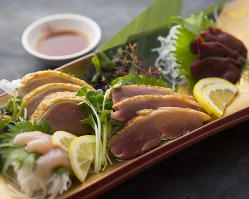 鶏刺し馬刺し