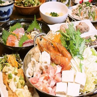 ★2H飲み放題+お料理10品【楓コースお鍋有り】クーポン価格6000円→税込5500円