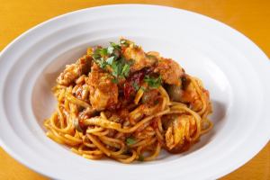 [Tomato] Super delicious chicken and mushroom! Curry-flavored tomato sauce