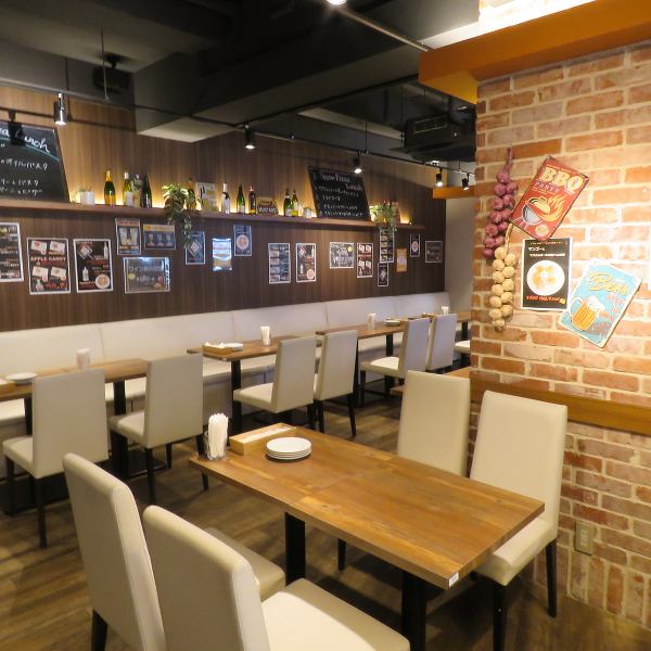 全席テーブルをご用意♪2名様、4名様などの小規模から10名様以上のご利用も可能です！