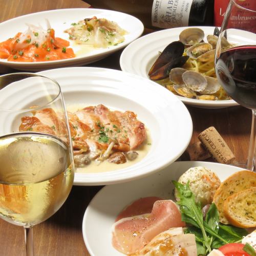 【女子会・ご宴会にオススメ★】当店の人気メニュー盛りだくさんのコース◎飲み放題もＯＫ♪