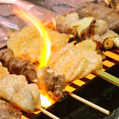 こだわりの串焼きは北の大地で育った「北王鶏」を使用！