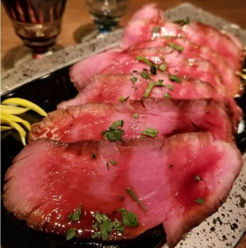 十勝ハーブ牛のローストビーフ～山わさびかけ～