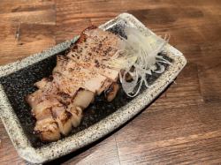 余市産ワインポークの西京焼きネギまみれ
