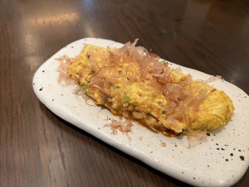 納豆キムチオムレツ