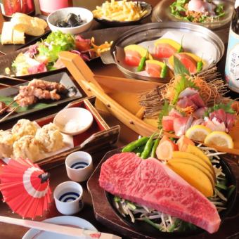 【7・8月】選べるメインのコース5,000円（税込）120分飲放付♪