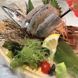 Pacific saury (sashimi or grilled)