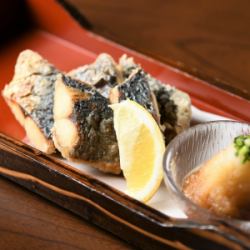 Deep-fried saury