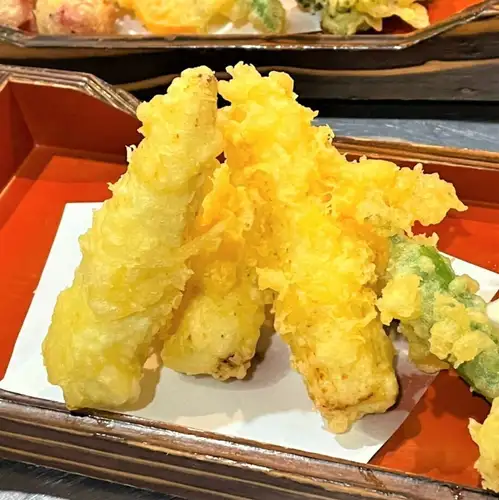Baby corn tempura