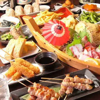 【9・10月】季節のおばんざいコース4,000円（税込）120分飲放題付♪