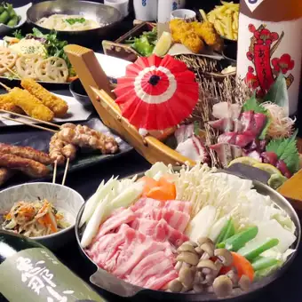 【十一月/十二月/火鍋】選擇您的火鍋套餐,僅需4000日元(含稅),包含120分鐘暢飲♪