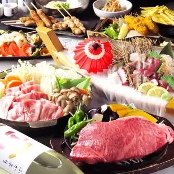 【12月27日至30日】選擇您的主菜☆時令套餐6000日圓(含稅),包含120分鐘暢飲♪