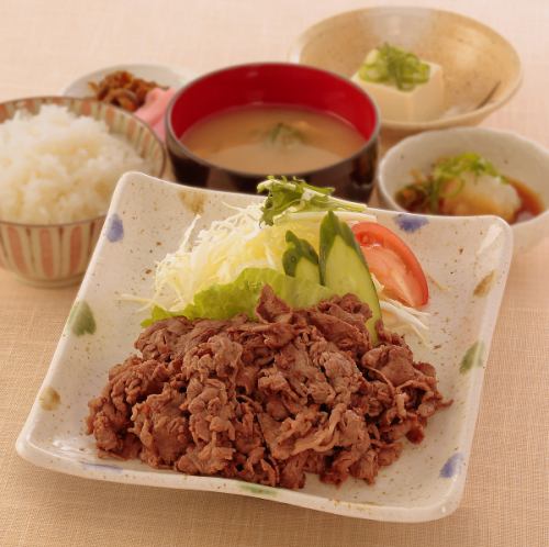 [Lunch] Yakiniku oroshi set meal