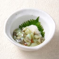 うずら玉子 だし醤油漬け/たこわさび
