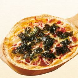 干しえびと韓国のりの明太マヨピザ