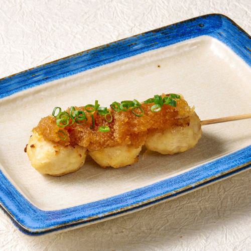 梅しそ鶏つくね/チーズ鶏つくね/明太マヨ鶏つくね/おろしポン酢鶏つくね