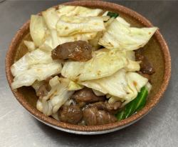 Stir-fried pork skirt steak with Kyushu miso