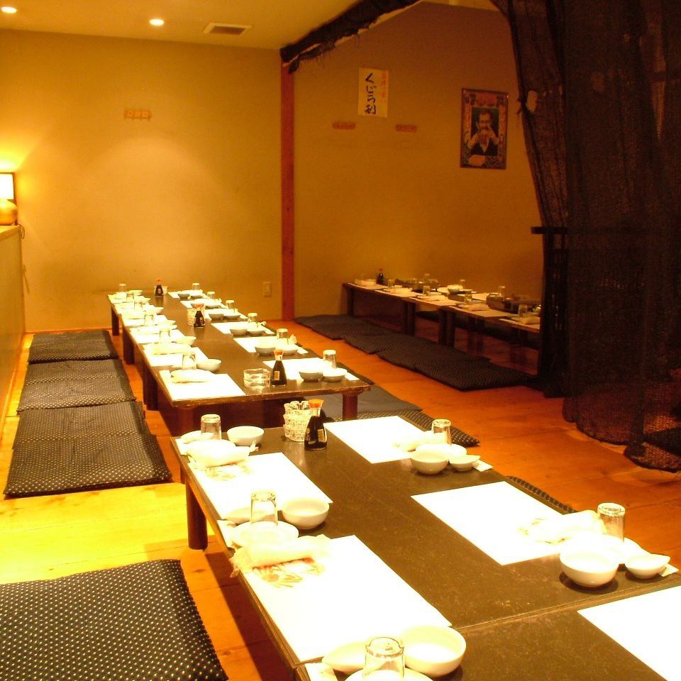 最大55名様までOKの個室あり。会社宴会やプライベート宴会に◎