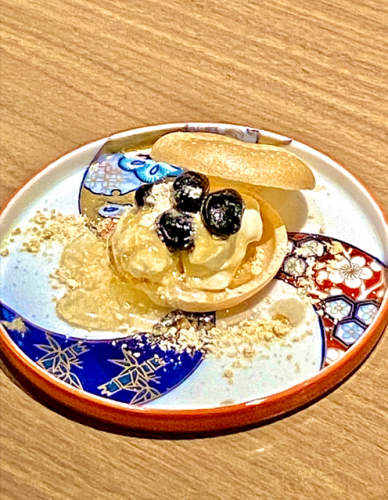 黒豆とクリームチーズの最中