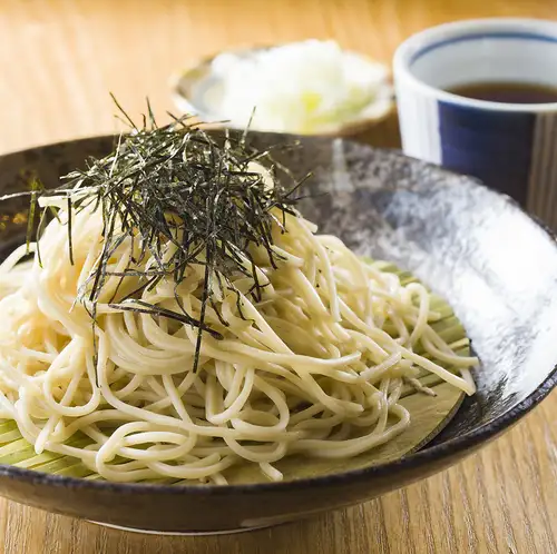 Zaru soba to finish the meal