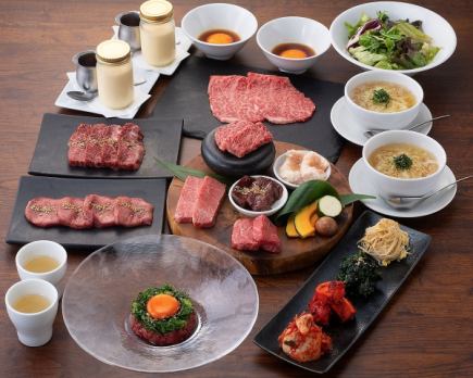 ☆飲放題付き☆【うしはち】　人気メニューの和牛ユッケ、とろ肉3秒炙り等【歓送迎会・春宴会】